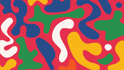 Bright abstract blob background