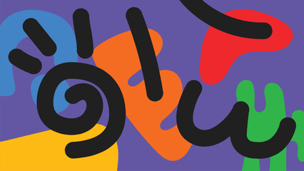 Vivid purple squiggle background