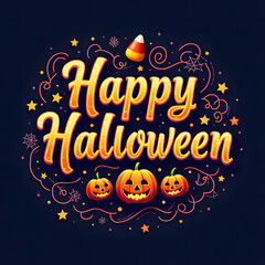 Halloween typography design