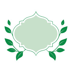 Minimal Vintage Frame With Leaf Accents