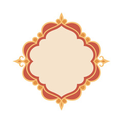 Classic Vintage Frame With Eastern Pattern