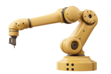 Industrial robot arm designed for automated tasks in manufacturing environments, showcasing advanced technology for efficiency and precision