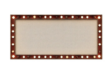 Blank marquee sign with lights. Perfect for adding your text or design.