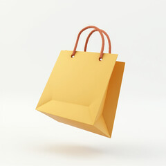 3D Single Shopping Bag Emoji in Motion