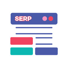 Fototapeta premium SERP Layout with Title, Link, and Meta Information Boxes