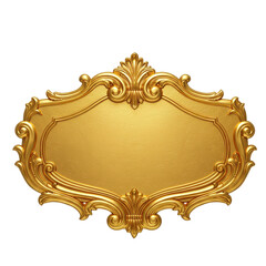 Ornate golden frame with intricate details, suitable for showcasing artwork or photographs