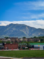 Fototapeta premium village in the mountains
