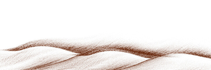  Chocolate and coffee powder, scattered cocoa on a light background. Particles of earth and dust. Brown sand texture.Top view of the cake.