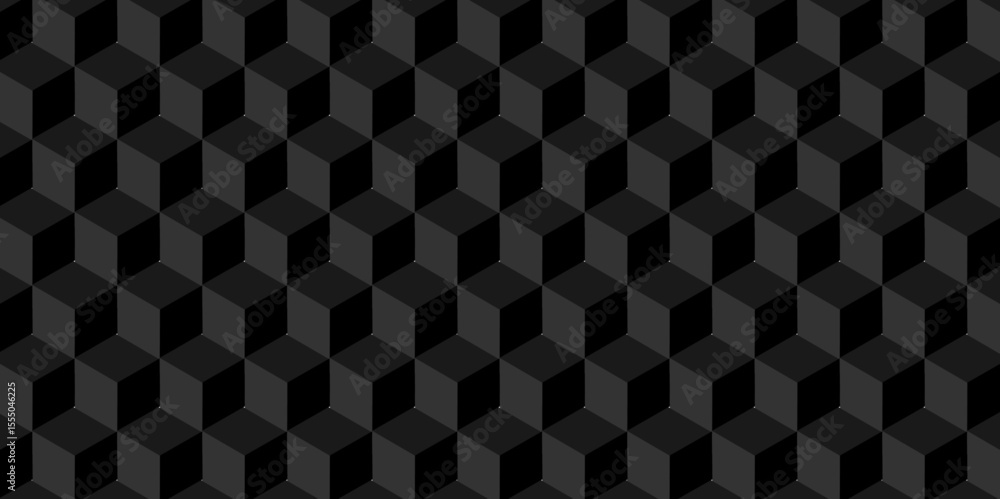 Poster abstract wall minimal black cube square creative diamond triangle geometric tile hexagon mosaic grid