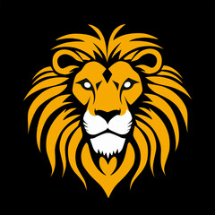A powerful and majestic illustration of a lion's head, symbolizing strength, leadership, courage, and royalty.