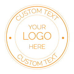 Vintage Round Stamp Logo Design Vector Badge Template