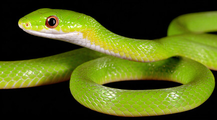 Fototapeta premium close up of a snake, snake on a background 