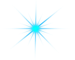  glowing star light lens flare effect isolated, flash light effect, on transparent background. Vactor illustration design.