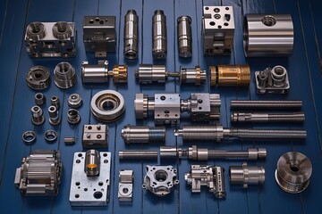 The various auto parts, such as water pump and bearing components