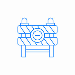 road barrier icon sign vector
