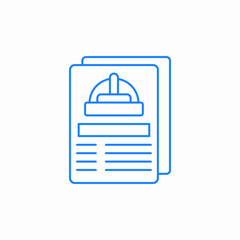 safety instructions icon sign vector