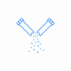 salt sugar sachet icon sign vector