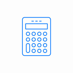 simple calculation device icon sign vector