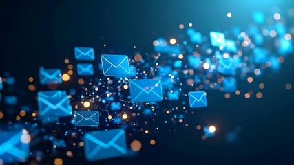 Seamless Digital Communication Network: Flow of Email Envelopes in Cyberspace - Powered by Adobe
