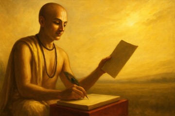 Tulsidas Jayanti background illustration.