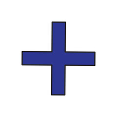 blue cross icon
