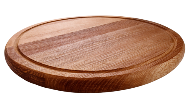 Wooden Round Cutting Board with Handle