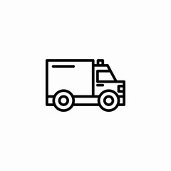 delivery truck icon sign vector