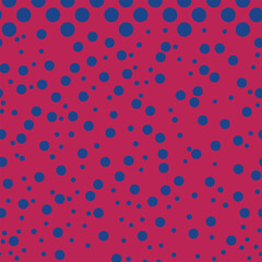Bold Polka Dot Seamless Pattern in Retro Style for Textile Print and Fabric Design
