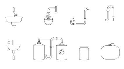 set of toilet