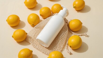 Minimalist Product Shot with Lemons