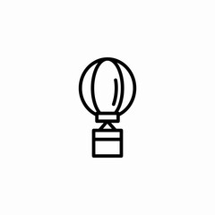 Obraz premium hot air balloon icon sign vector