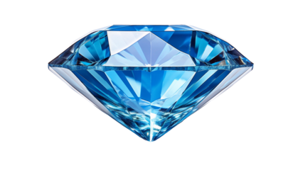 Diamante azul en fondo png
