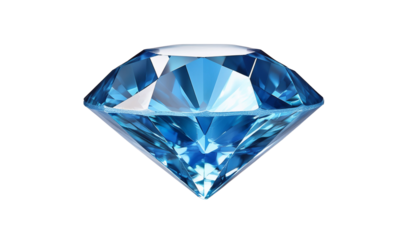Diamante azul en fondo png