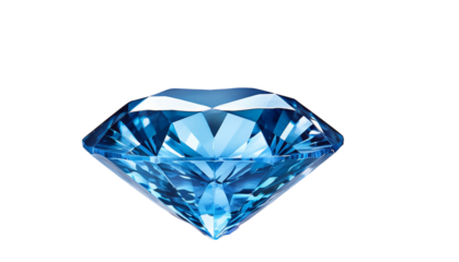 Diamante azul en fondo png