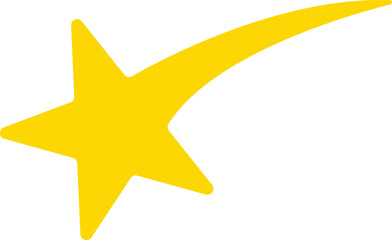 Thin Line Four Pointed Star &ndash; Clean Glow Effect Icon