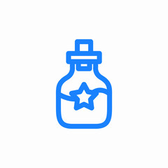 star potion bottle icon sign vector