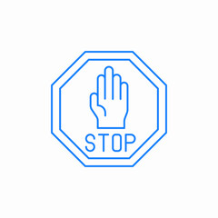 stop signage icon sign vector