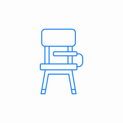 student chair icon sign vector