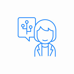 tech support expert icon sign vector