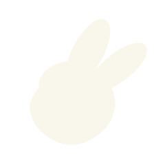 white rabbit isolated on white