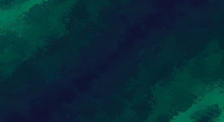 Abstract artwork featuring dark blue and green brushstrokes, creating a textured background.