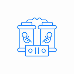 twin pregnancy test icon sign vector