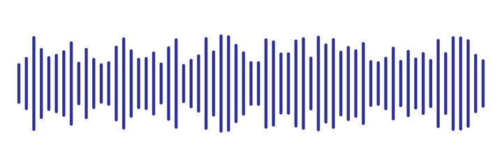 Black sound wave icon. Podcast soundwave line of voice. Record music player Icon. Mobile talk track. Sound waves for voice message. Audio wave icon.Waves of the equalizer. Voice message and sound 