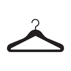 Clothes Hanger Icon Vector, Coat Hanger Outline, Clothes Hanger Line Art