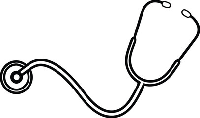 stethoscope isolated on white background