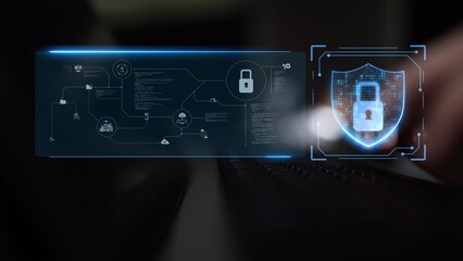 Cyber security protection and cyber security strategies against cyber threats, system hacks,...
