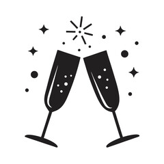 glasses of champagne