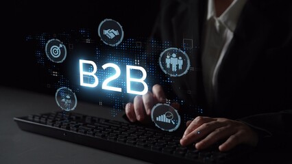 B2B strategy and technology transforming business-to-business operations, optimizing communication,...