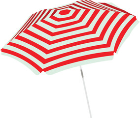 Colorful beach Umbrella flat vector illustration.  © Hashim