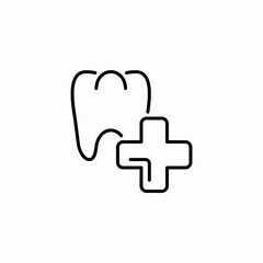 dental care plus icon sign vector